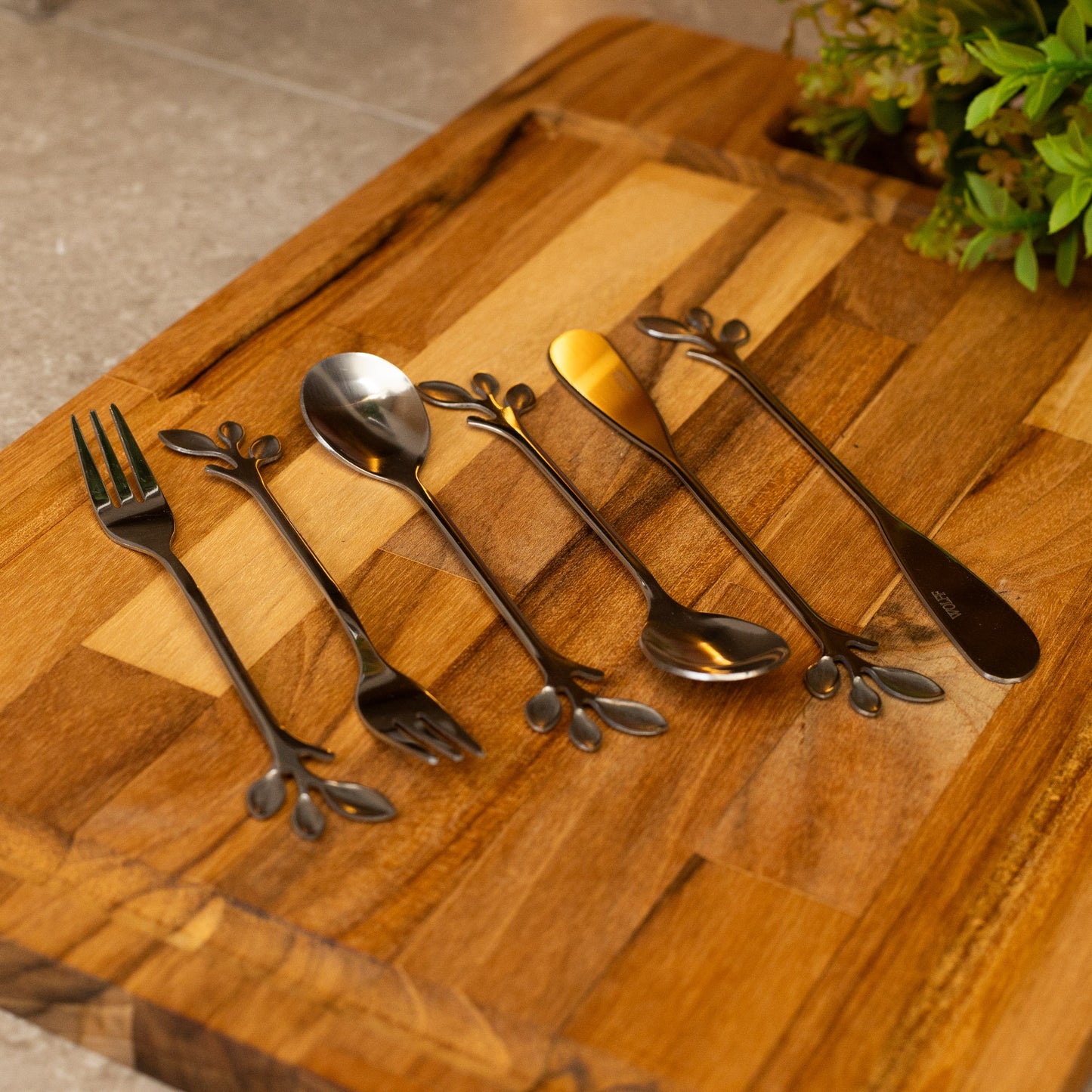 Conjunto Talheres Folha de Prata