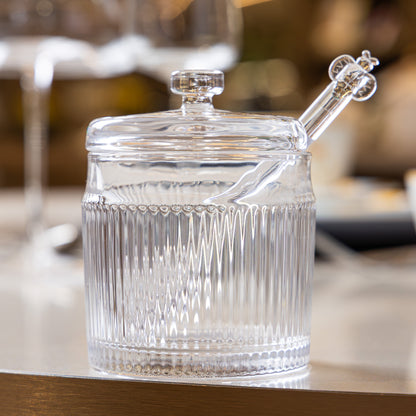 Meleira de Vidro com Tampa