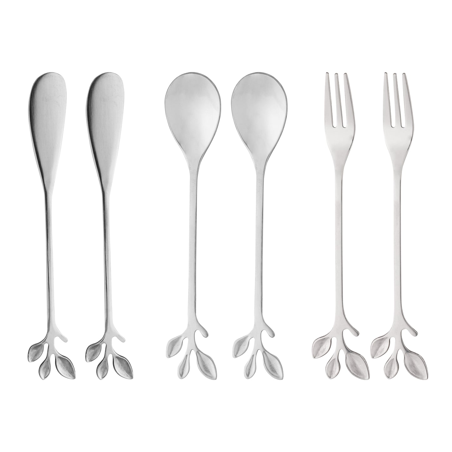 Conjunto Talheres Folha de Prata