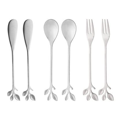 Conjunto Talheres Folha de Prata