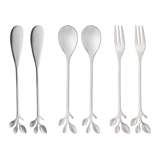Conjunto Talheres Folha de Prata