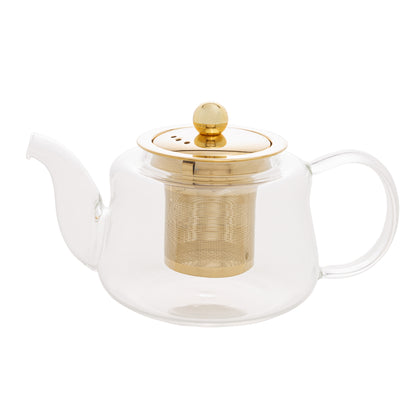 Chaleira com Infusor Dourado