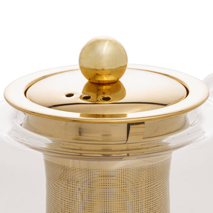 Chaleira com Infusor Dourado