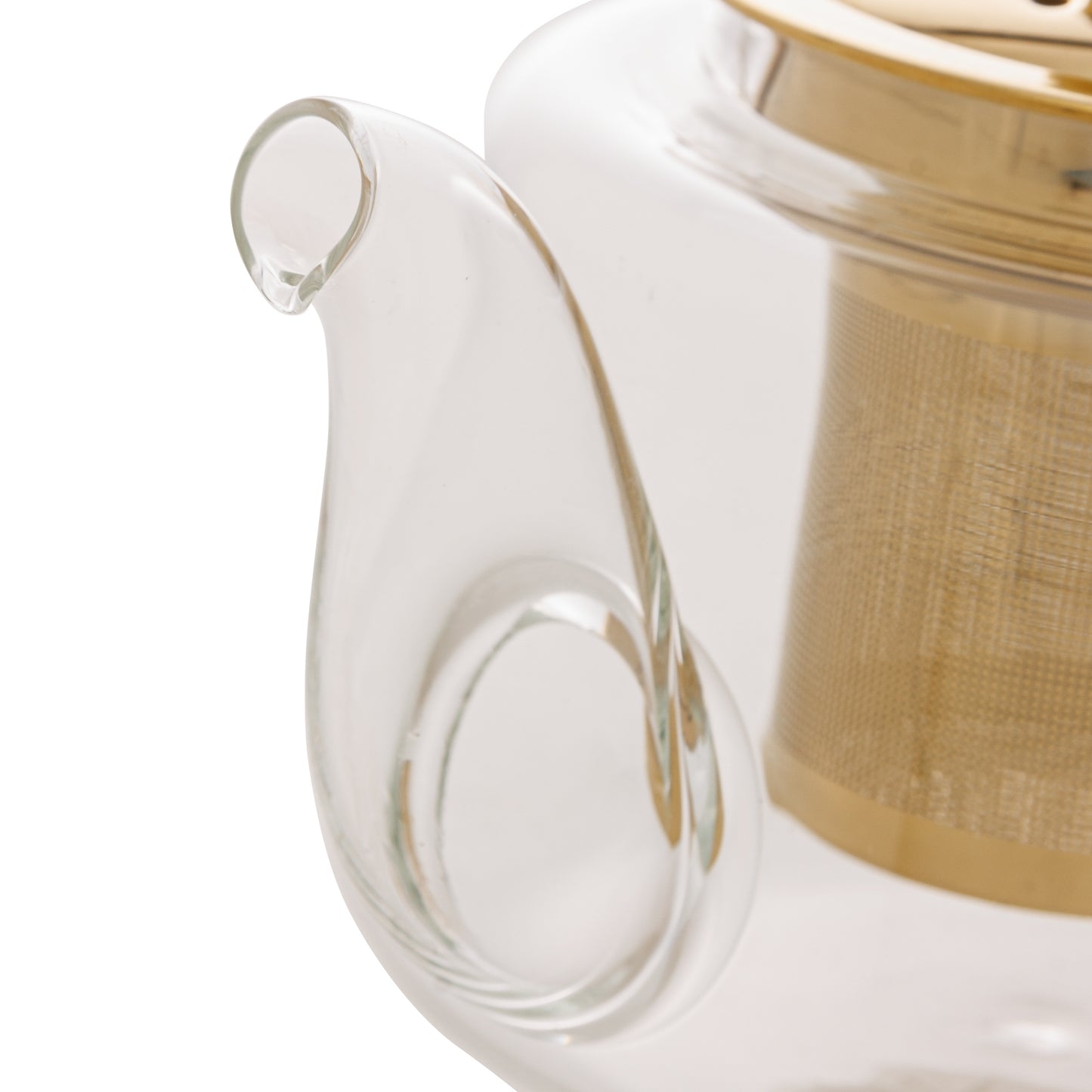 Chaleira com Infusor Dourado